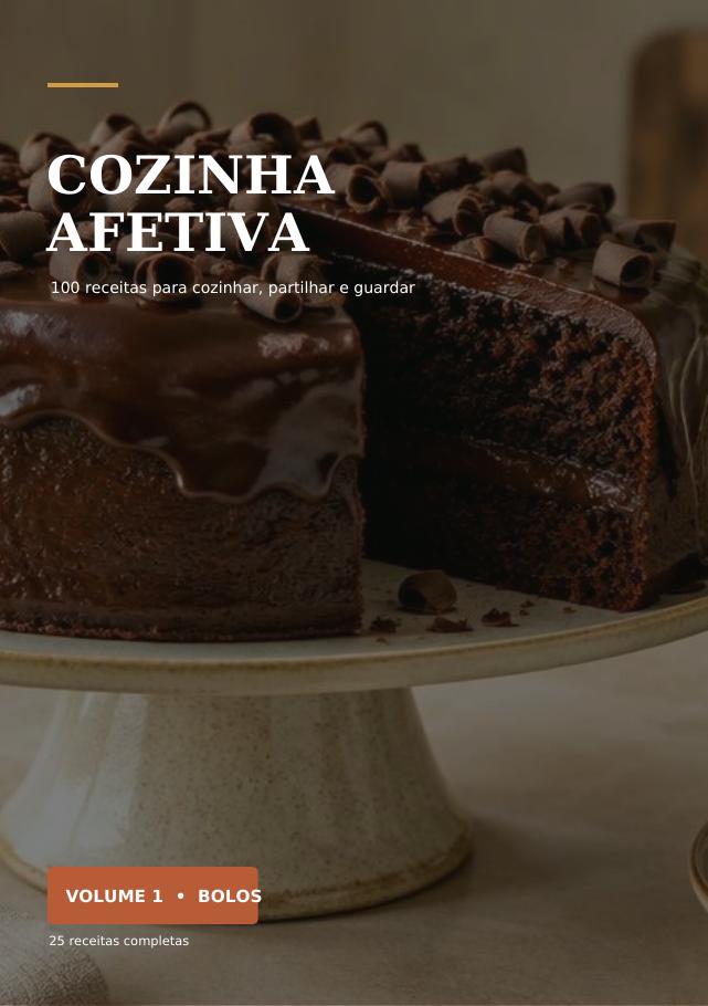 Capa do ebook Cozinha Afetiva — 100 receitas